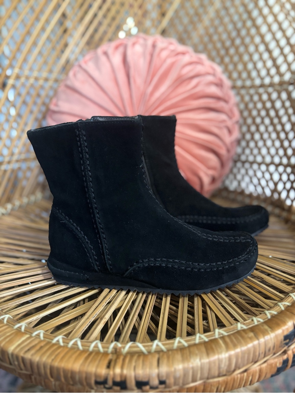Nine West Black Suede Ankle Boots